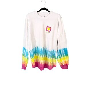 Walt Disney World Women's Dip Dye Long Sleeve Spirit Jersey Sweater Large